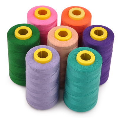 40s2 100 Спутанная полиэстерная швейная нить China Manufacturer Thread Polyester 202 302 402 502 602 джинсовая швейная нить