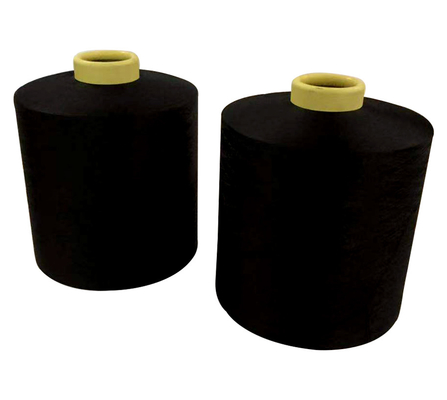 150D/48F Dope Dyeed Balck Raw White DTY 100% полиэфирная пряжа для вязания носков