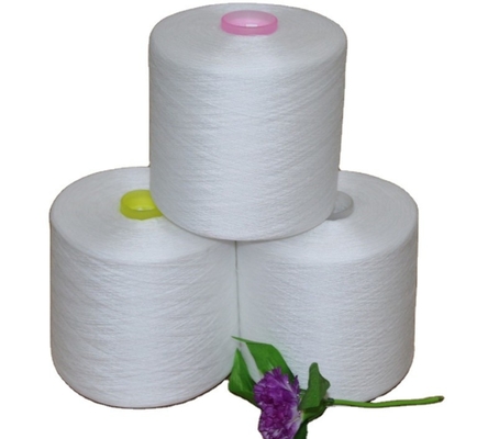 S Twist 100% Ring Spun Polyester Yarn 30/2 40/2 60/2 Необработанная белая пряжа