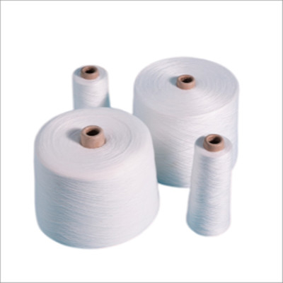 S Twist 100% Ring Spun Polyester Yarn 30/2 40/2 60/2 Необработанная белая пряжа