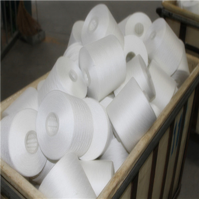 Yizheng Polyester 40/2 Спунутый полиэстер швейная пряжа сырой белый цвет