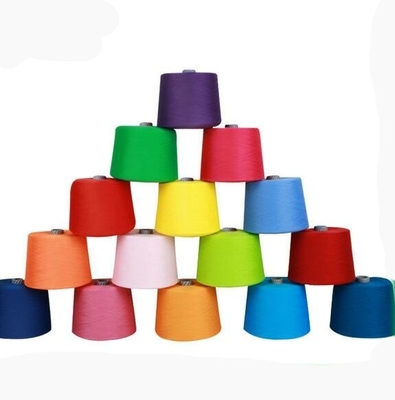 Пряжа из окрашенного кольцевым способом полиэстера 60 / 2 60 / 3, низкая усадка, хорошая устойчивость окраски для шитья