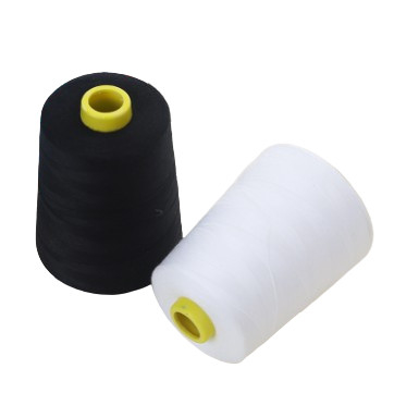 Швейная нить 40/2 5000yds Factory Wholesale 100% Spun Polyester Окрашенное сырье для швейной одежды