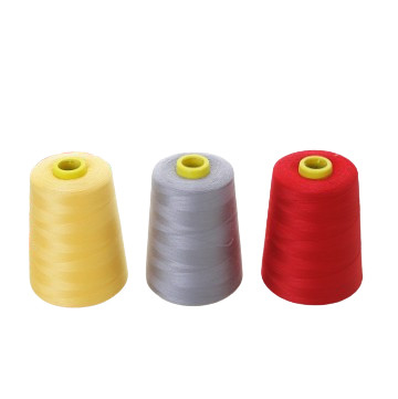 Швейная нить 40/2 5000yds Factory Wholesale 100% Spun Polyester Окрашенное сырье для швейной одежды