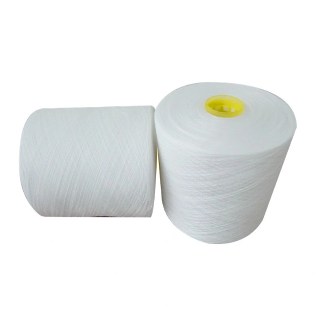 20s, 20/2 20/3 20/4 20/6 100% Полиэстер Ring Spun Yarn Сырой Белый Пряжа для вязания и шитья